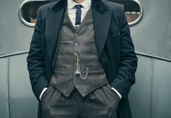 Tommy Shelby wearing his pocket watch in Peaky Blinders