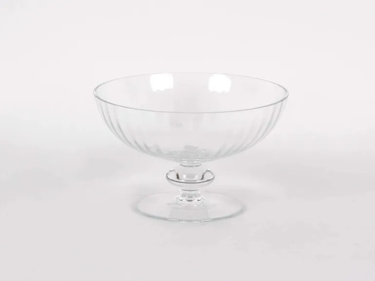 Coupe sur piédouche Krosno Crystal Optique en cristal transparent taillé, SKU IB00650.