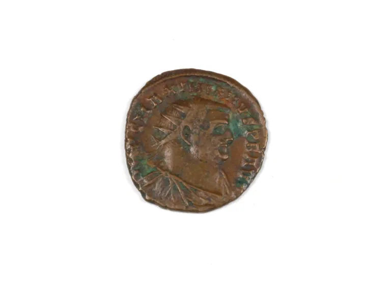 Pièce romaine en bronze Antoninianus de Maximianus Hercules, portrait visible au droit, SKU IB03314.