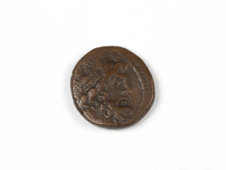 Bronze coin of Antioch with Zeus head, SKU IB03399.