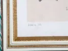 IB00578, Simeon lithograph by Becquet in a gilded wooden frame, showing the lower corner and printed caption.