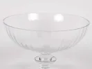 Coupe en cristal taillé à la main Krosno Crystal IB00650 sur piédouche, signée Krosno.