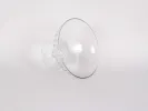 Krosno Crystal IB00650 coupe en cristal taillé à la main sur piédouche, vue de côté