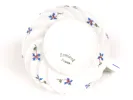 طقم شاي هافيلاند، SKU IB01008، من خزف أبيض مزخرف بنقوش زهرية زرقاء وحمراء، مع ظهور ختم Haviland France على القاعدة.