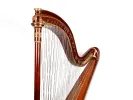 Harpe chromatique Pleyel du 19e siècle en bois de rose avec bronzes et doubles rangs de cordes, SKU IB01243.
