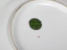 Limoges Porcelain cake plate underside with green Limoges France mark, SKU IB01668.