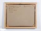 IB01850, Vladimir Tchernychev, back of framed oil on canvas “L'Herm” (2006) with handwritten artist and title markings.