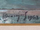 Lucien Beaujard, Rue du Faubourg Saint Denis, oil on canvas, signed and dated 1963, with frame, SKU IB01899.