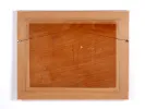 Back of Adrien Simoneton "Les Etages en 1900" artwork, SKU IB02286, showing the wooden panel, hanging wire, and handwritten markings.