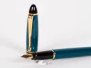 Stylo plume Aurora Ipsilon vert à garniture dorée, SKU IB02715.