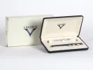 Visconti Kaleido Voyager fountain pen set, black marbled pen in presentation box, SKU IB02772.