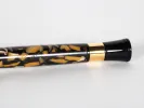Stipula Fountain Pens Iris fountain pen, SKU IB02918, marbled celluloid body with gold-tone trim shown in close-up.