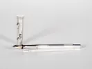 Faber-Castell sterling silver fountain pen, SKU IB02982, shown with cap and nib visible on a white background.