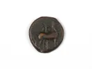 Pièce romaine en bronze Zeugitana Carthage, tête de Tanit visible, SKU IB03400.