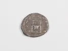Roman silver coin IB03507, Septimus Severus denier, shown with worn reverse design on a white background.