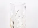 مزهريَّة فرنسية من البلَّور المحفور بزخرفة السرخس، SKU IB04108.
