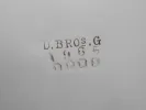 EPNS silver-plated metal centerpiece, SKU IB04699, showing the D.Bros.G. EPNS stamp.
