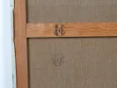IB05152, Jean Weinbaum abstract composition, back of canvas with wooden stretcher and Atelier Jean Weinbaum stamp.