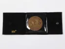 Montblanc Bronze Medal IB05682 in black presentation case, showing a bronze portrait medal.