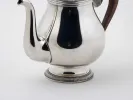Christofle Gallia silver-plated tea pot with wooden handle, SKU IB05792.
