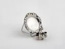 Service miniature en argent massif avec plateau, quatre verres et broc, SKU IB05987.