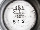 SKU IB06612: لقطة مقرّبة لقاعدة كأس Samboins من الفضة الاسترليني، مع ختم Mexico و5-12.