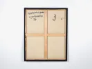 Back of abstract canvas by Claude Jouhanneau, signed and dated 1997, SKU IB07227.