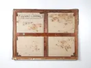 Claude Jouhanneau, "Rhythm of Trees" (SKU IB07304), back of the canvas with wooden stretcher and handwritten title.