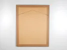 IB07320, gouache de Reza Yahyaei (1949-), verso de l’œuvre sur papier avec fil d’accrochage visible.
