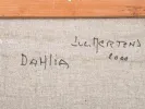 لوك مرتنس، «Dahlias»، توقيع وتاريخ 1997-2000 على ظهر القماش، SKU IB07382.