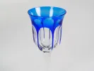 Verre Moser Crystal Lady Hamilton en cristal taillé bleu et transparent, SKU IB08348.