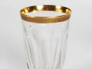 Verre en cristal Moser avec bordure dorée, modèle Lady Hamilton, SKU IB08356.