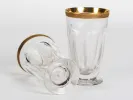 Paire de verres en cristal Moser, modèle Lady Hamilton, bord doré, SKU IB08356.