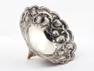 SKU IB08494 : coupe drageoir grecque en argent massif sur trois pieds, poinçon 925.