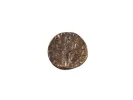 SKU IB09023: Roman Empire billon denarius of Gallienus, worn coin showing a crowned or radiate bust on one side.